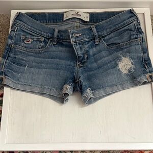 Hollister Women's Distressed Blue Jean Shorts